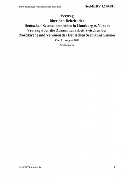 4.240-511 Beitrittsvertrag Seemannsmission Hamburg