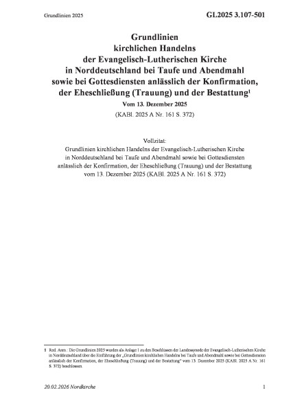 3.107-501 Grundlinien 2025