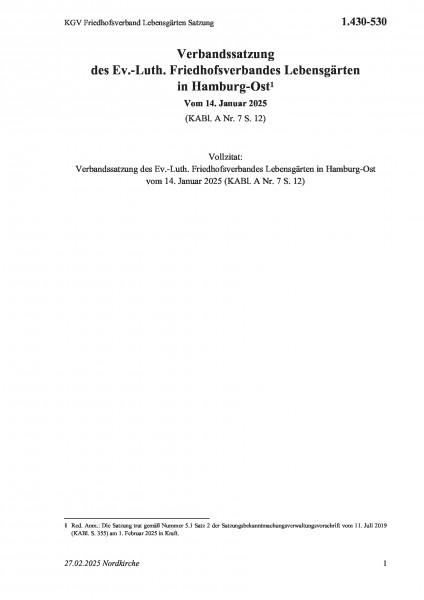 1.430-530 KGV Friedhofsverband Lebensgärten Satzung