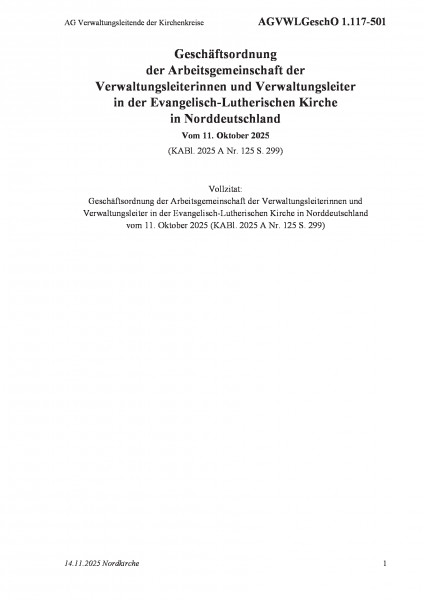 1.117-501 AG Verwaltungsleitende der Kirchenkreise