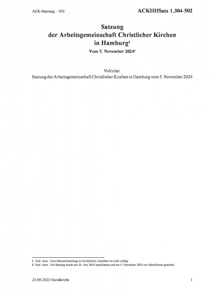 1.304-502 ACK-Satzung – HH
